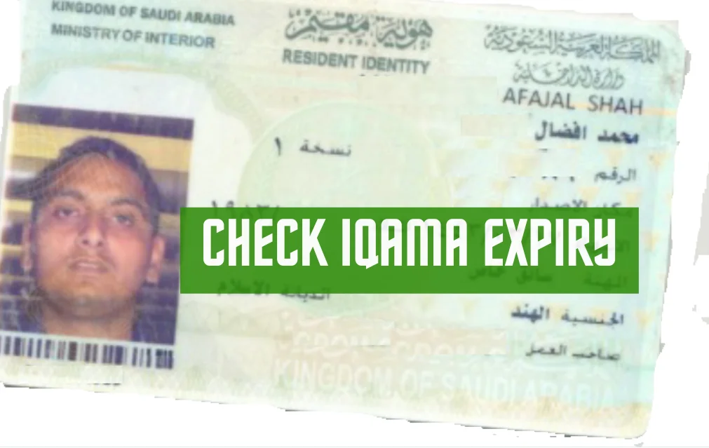 check iqama expiry validity is one of the major concerns of all expatriates living in Saudi Arabia